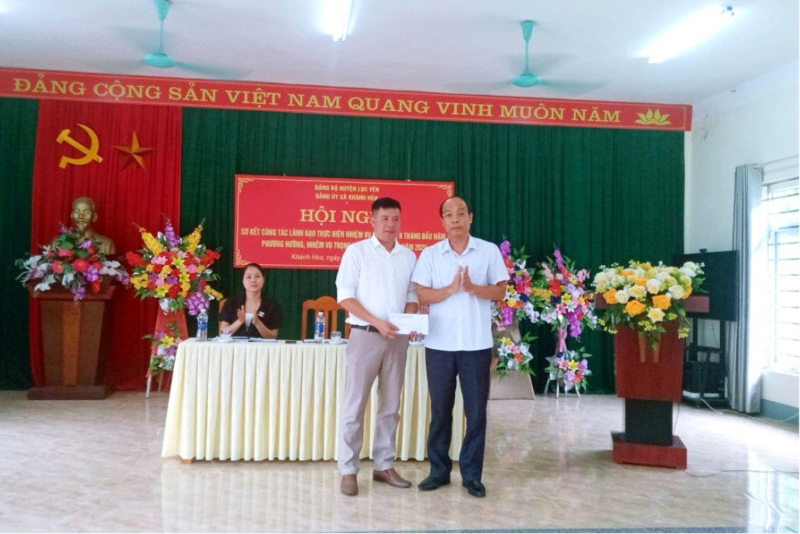 Sở Khoa học và Công nghệ tham dự Hội nghị Đảng bộ xã Khánh Hoà, huyện Lục Yên